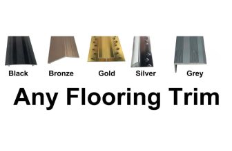 Carpet Door Bar Trims – Metal Threshold Bars – Any Colour / Length – 90cm & 2.7m