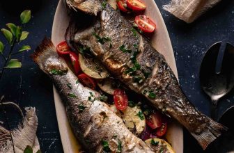 Roasted Branzino with Lemon Caper Sauce (Easy Whole Fish Recipe)
