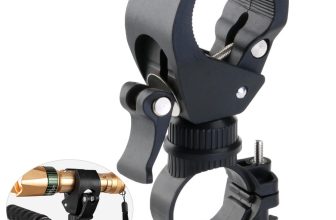 VORCOOL 360-degree Rotating Bike Handlebar Mount LED Flashlight Torch Mount