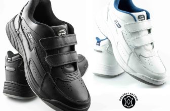 Mens Fuller Fit Coated Leather Casual Running Walking Trainers Shoes Size