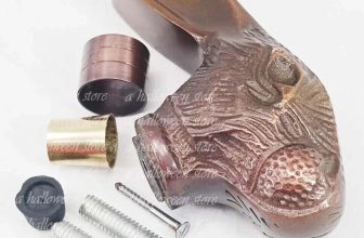 Rabbit Copper Head Handle Only for Antique Wooden Walking Stick Cane Parts Gift