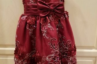 SHANIL Young girls size 8 Holiday/Party dress Burgandy silver Sequin appliques