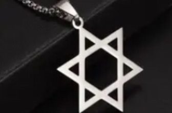 Star of David Necklace for Men Women Stainless Steel Pendant Necklace