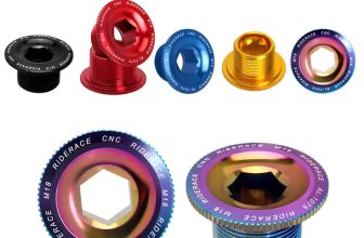 Bicycle Crank Cover CNC Aluminum Alloy MTB Road Bike Screw RIDERACE M20 M18