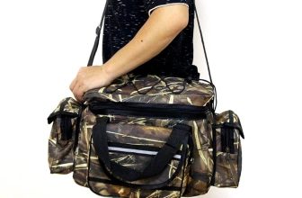 Waterproof Fishing Bag Tackle Storage Outdoor Shoulder Crossbody Organizer Gear