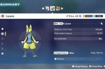 Shiny 6IV Adamant Alpha Lucario Pokémon ZA + Master Ball
