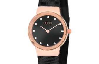 Womens Wristwatch LIU JO LUXURY AURORA TLJ1861 Steel Black Mesh Swarovski