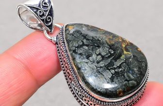 Marcasite Gemstone Handmade Antique Design Jewelry Vintage Pendant 2.10″ SR 2952
