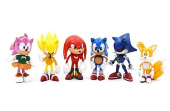 6Pcs Sonic the Hedgehog PVC Action Game Figure Model Toy Collectible Decor Gift