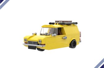 Only Fools And Horses 3 Wheeled Van Model Building Blocks DIY Assembly Bricks