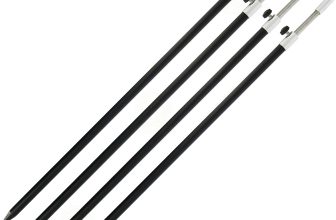 4 x NGT Aluminium Bank Sticks 50-90cm Black Extendable Carp Coarse Fishing Large