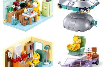 Garfield Car Building Blocks Cartoon Cat Figure DIY Bricks Toy Kids Gift