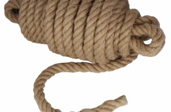 28mm Thick Natural Jute Hessian Rope Cord Braided Twisted Decking Boating Garden