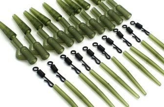 Carp Lead Clips Fishing Quick Change Swivels Anti Tangle Sleeves