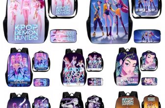 Boys Girls KPOP Devil Hunters School Backpack Kids Travel Rucksack Shoulder Bag