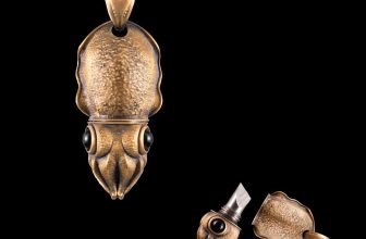 Cuttlefish Box Opener Pendant Necklace Cute Box Cutter Squid Jewelry for Adult