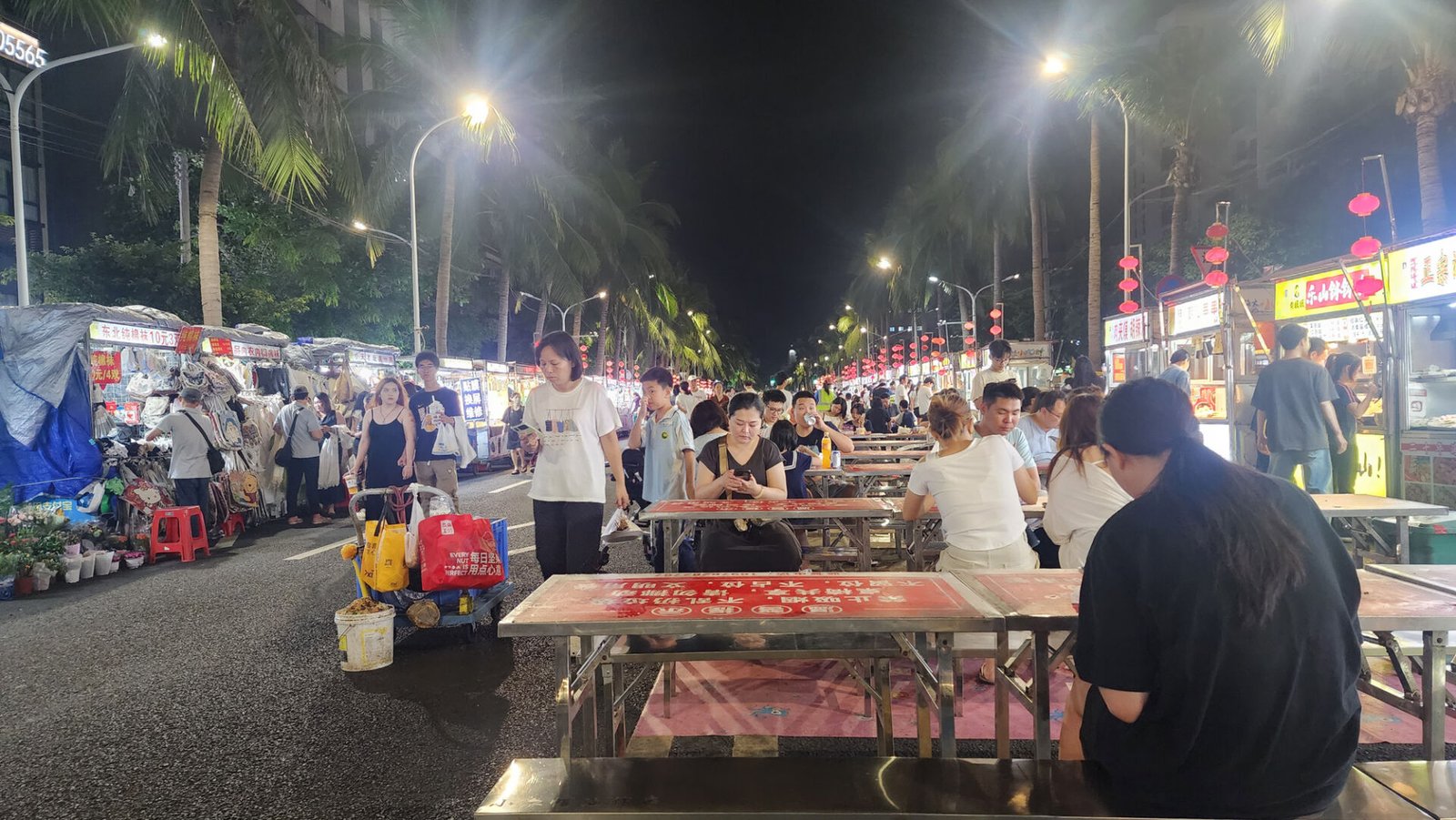Haida Night Market in Haikou, Hainan