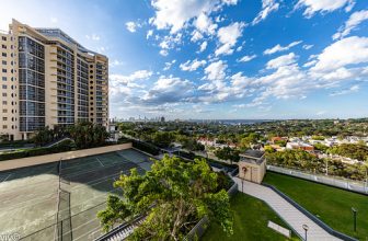 On a  sunny summer evening, picturesque Sydney CBD and Harbour from Bondi Junction, Sydney, New South Wales, Australia. Bondi Junction is an eastern suburb of Sydney