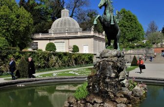 Pegasus Fountain, Mirabell Palace-Schloss Mirabell, Salzburg, Austria.