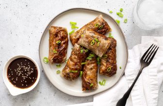 Air Fryer Hoisin Tofu Rice Paper Dumplings