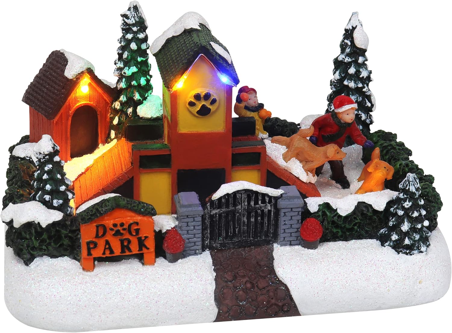 Top Treasures Store Christmas Dog Park for Christmas Village