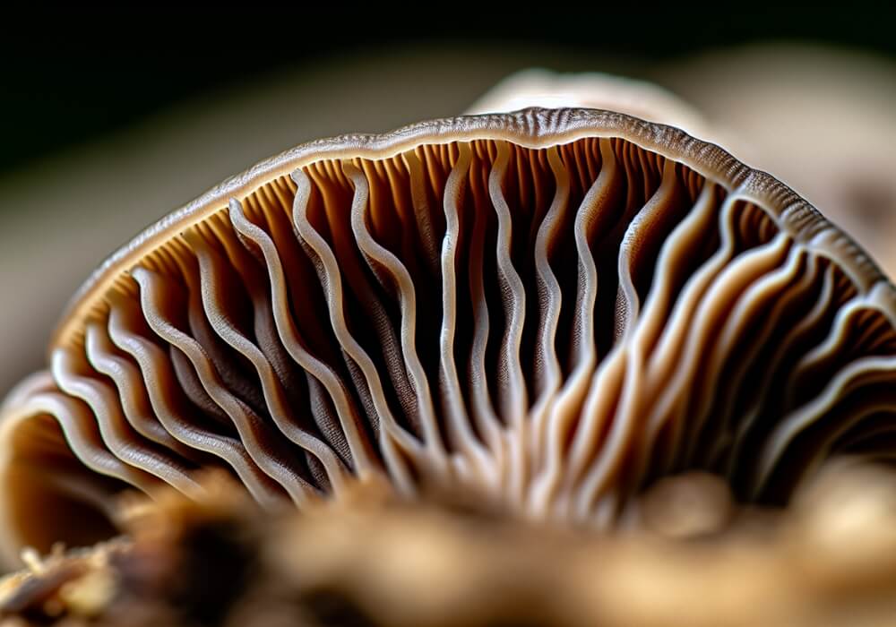 Close up of psychadelic mushroom