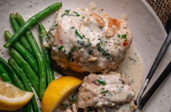 The Best Crab Stuffed Flounder (with White Wine Cream Sauce)
