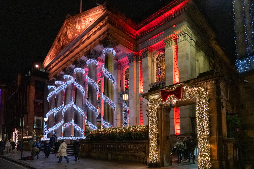 Lights at The Dome in Edinburgh