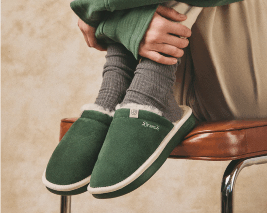 Essential Suede Shearling Slipper