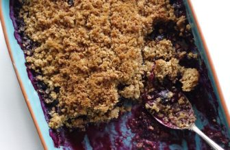Gluten-Free Goddess Blueberry Crisp