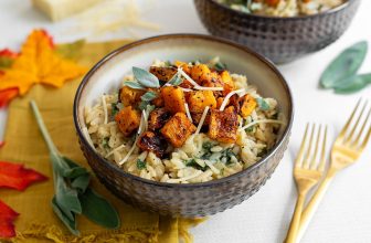 Creamy Orzo with Roasted Butternut Squash
