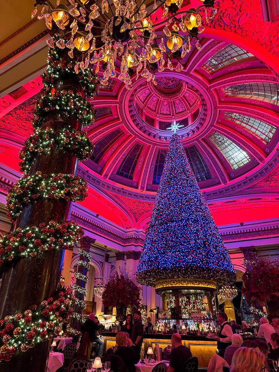 Inside The Dome in Edinburgh at Christmas