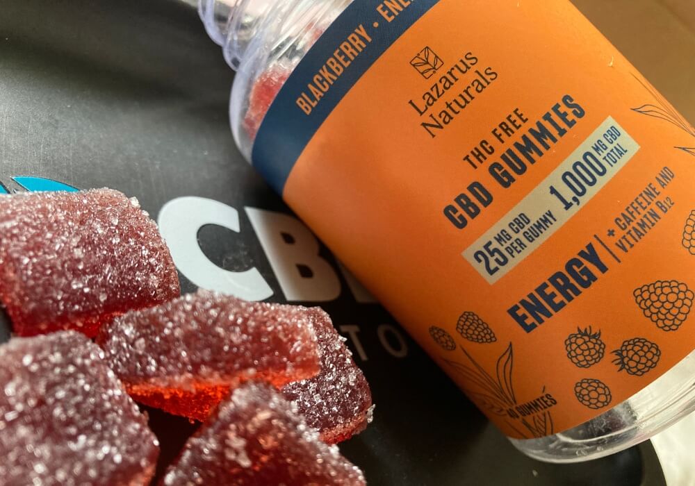 Lazarus Naturals Blackberry Energy CBG Gummies
