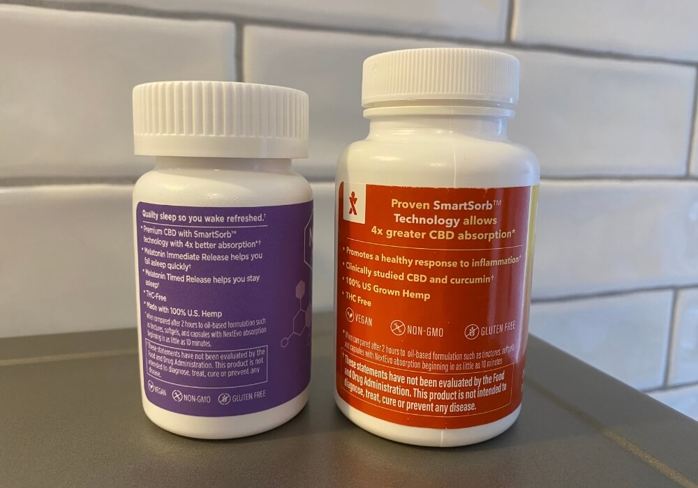 NextEvo capsules back label