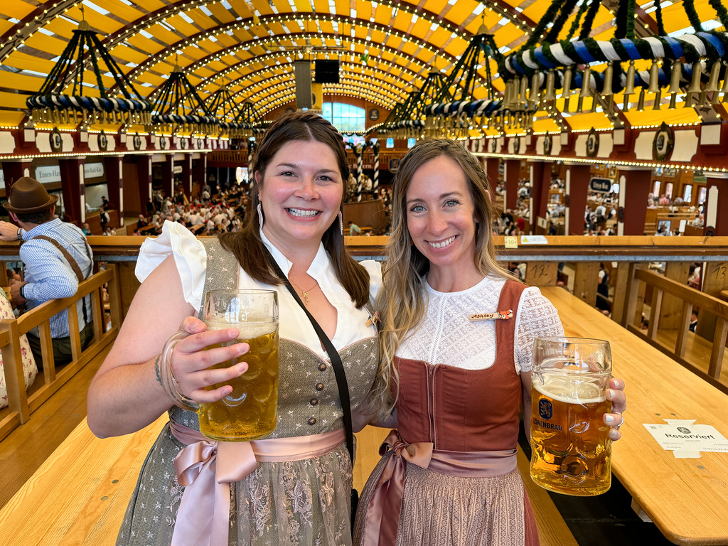 Amanda and Ashley at Oktoberfest