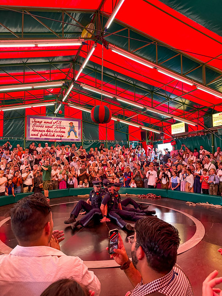 Cops on the Devil's Wheel at Oktoberfest