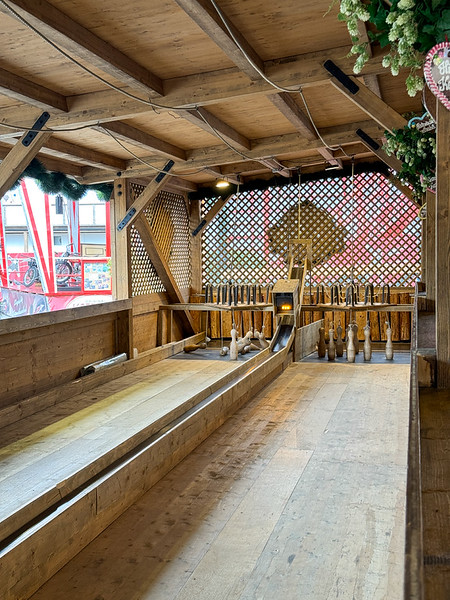 Old timey bowling at Oktoberfest