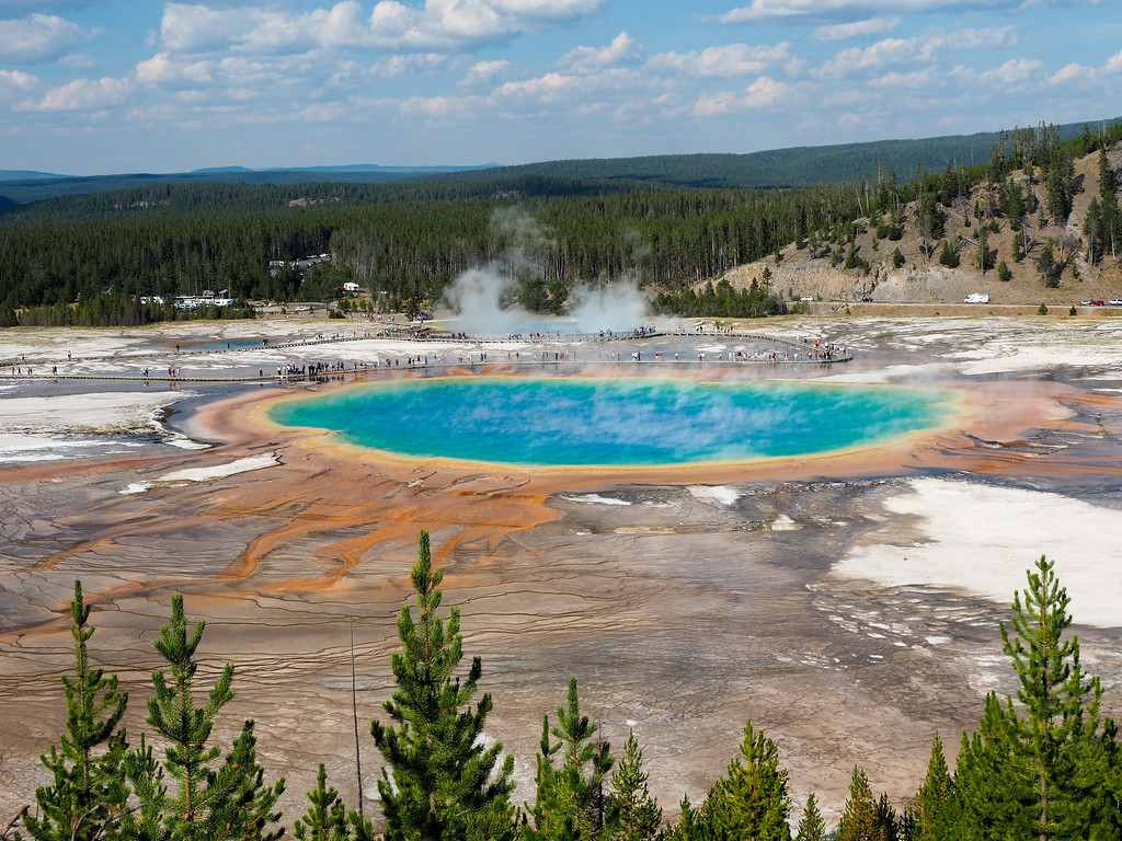 Grand Prismatic Spring in Yellowstone National Park