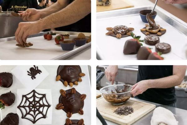 halloween chocolate making