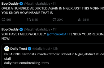 Insecurity: You have failed woefully, tender your resignation