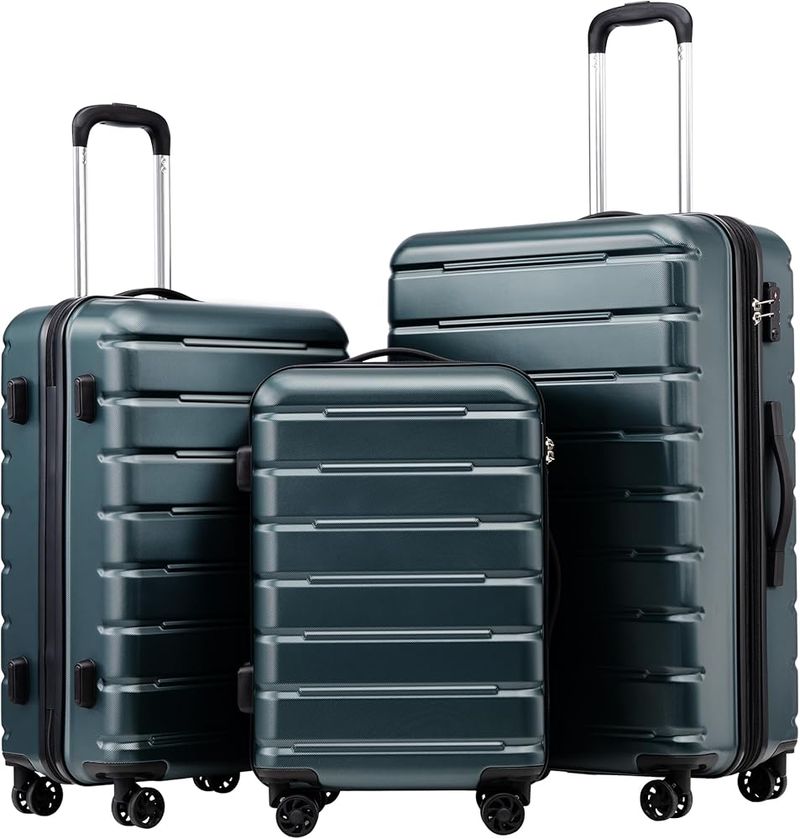 Coolife Luggage Expandable Suitcase Set