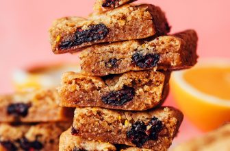 Cranberry Orange Cookie Bars (Vegan + Gluten-Free)