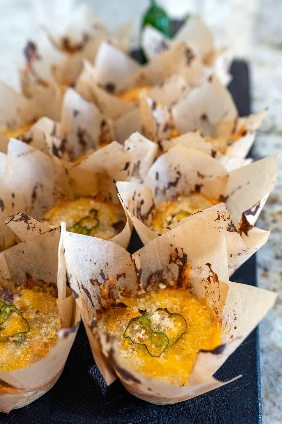 Potato stacks cooling in liners.