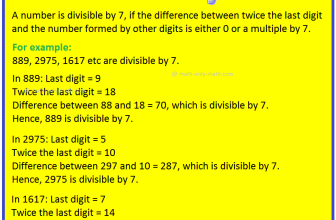 Divisible by 7 | Test of Divisibility by 7 |Rules of Divisibility by 7