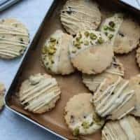 gluten free shortbread recipe with white chocolate pistachio cranberry 64