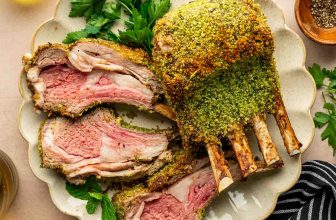 Show-Stopping Herb-Crusted Rack of Lamb with Dijon, Garlic & Fresh Herbs
