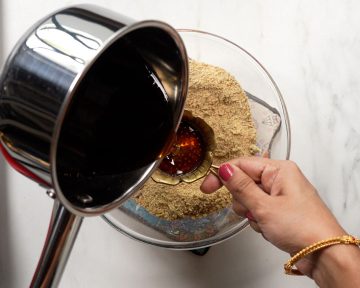 filter jaggery syrup