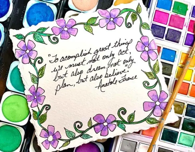 Dream Big Quote: not only act but also dream