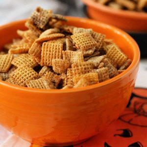 nut free gluten free pumpkin spice chex mix