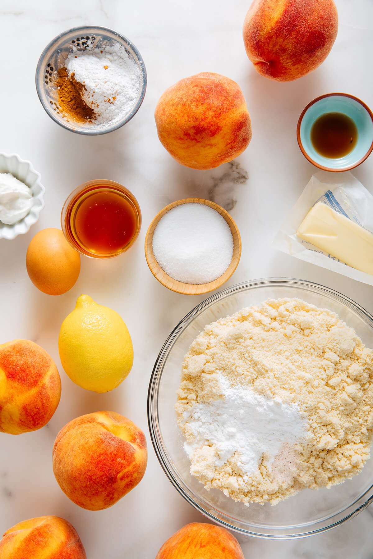 peach cobbler ingredients